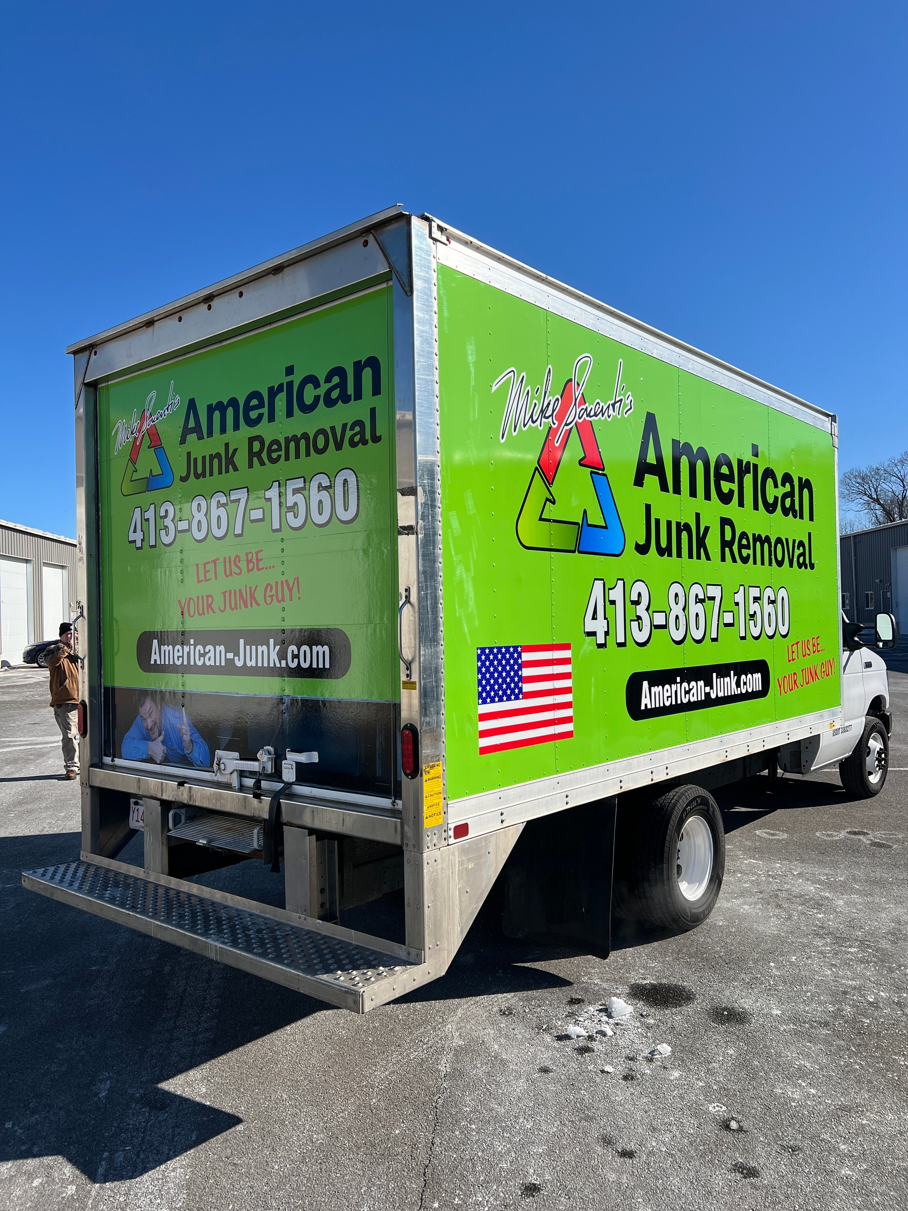 American Junk Removal Box Truck Wrap