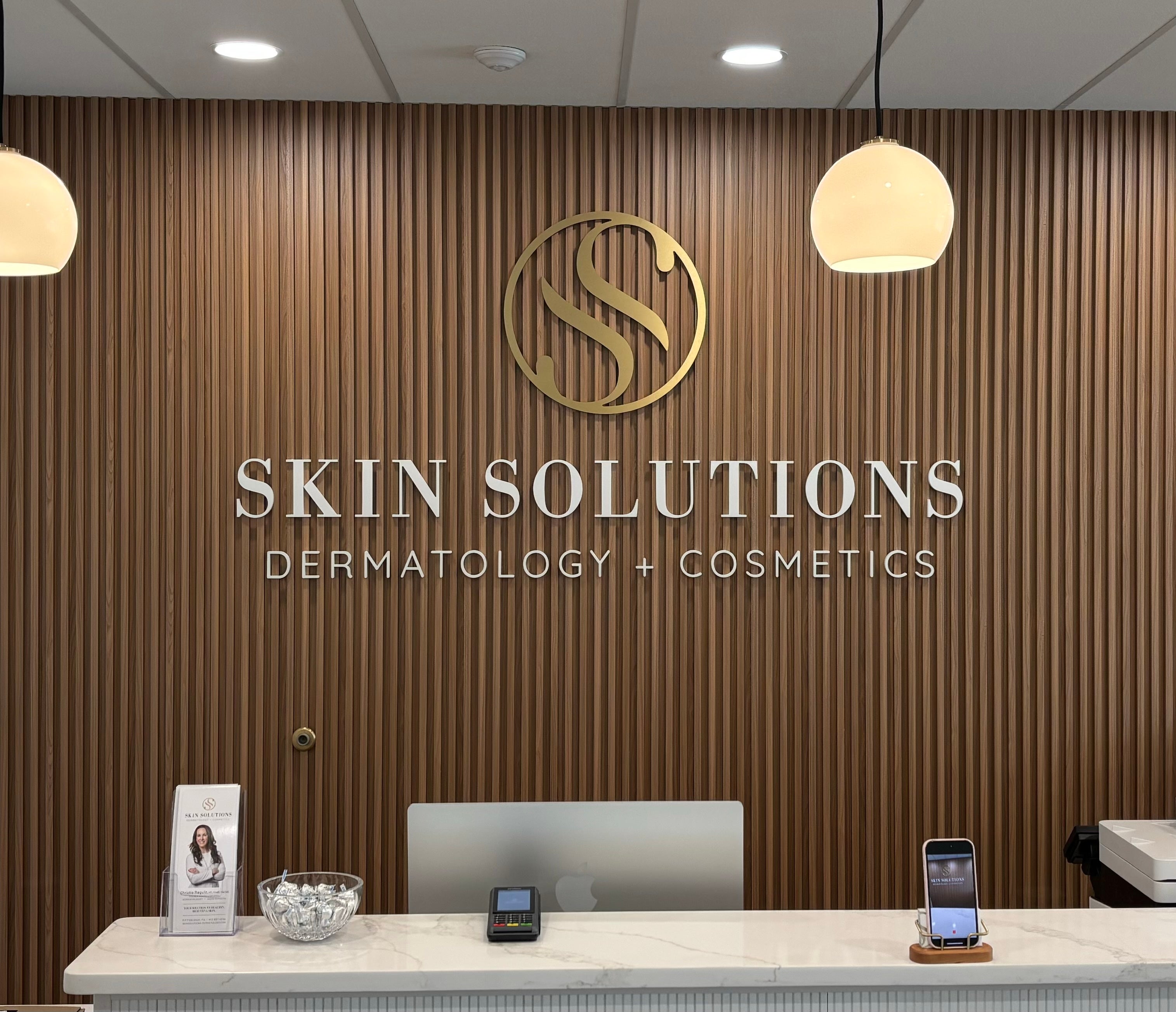 Acrylic Dimensional Letters & Logo for Skin Solutions in Aspinwall, PA