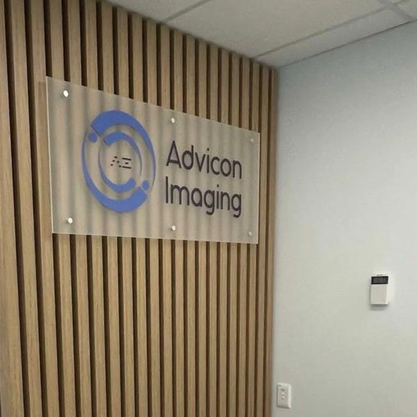Reception Acrylic Sign