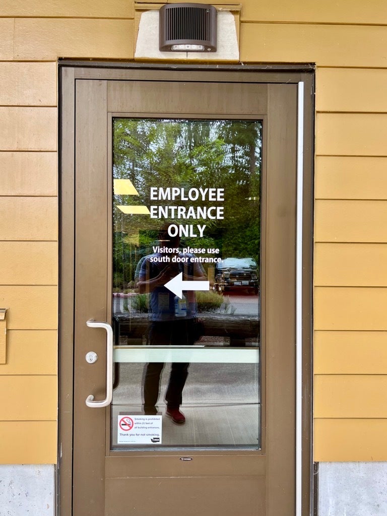 Custom Door Decals - Directional Decals Points the Way - Sammamish, WA