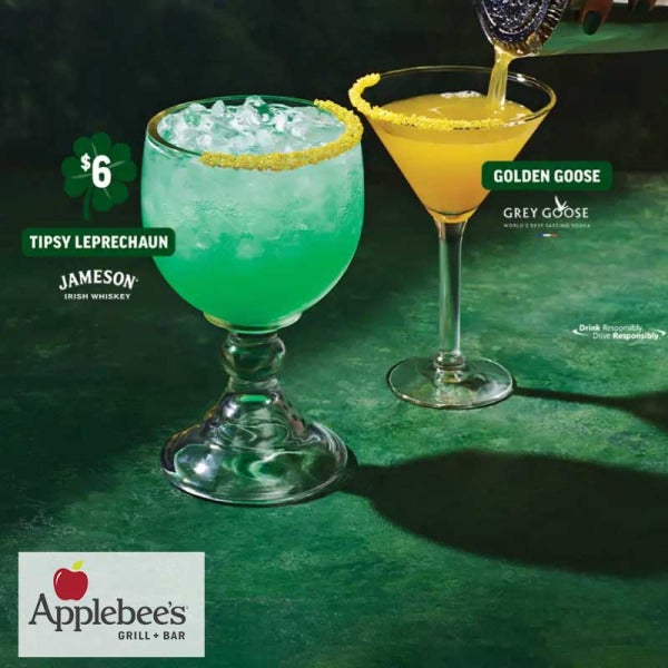 Applebee's Shamrock Shakeup: Saintly Sips® Cocktails Return with a Pot of Gold for St. Patrick's Day Applebee's Shamrock Shakeup: Saintly Sips® Cocktails Return with a Pot of Gold for St. Patrick's Day