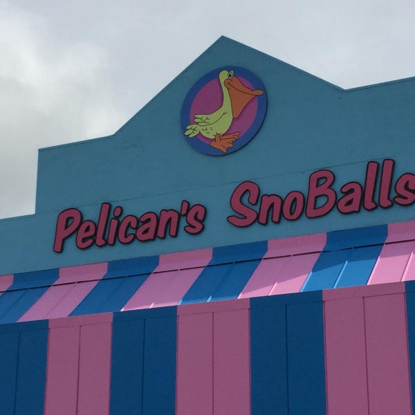Pelican's SnoBalls Dimensional Letters