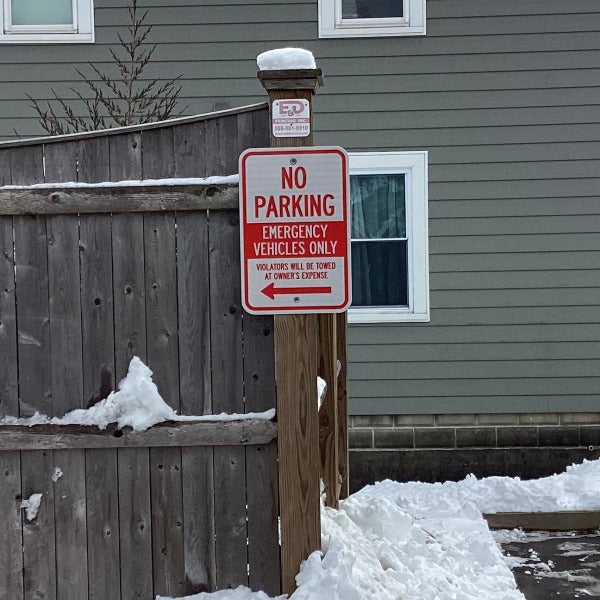 custom parking sign