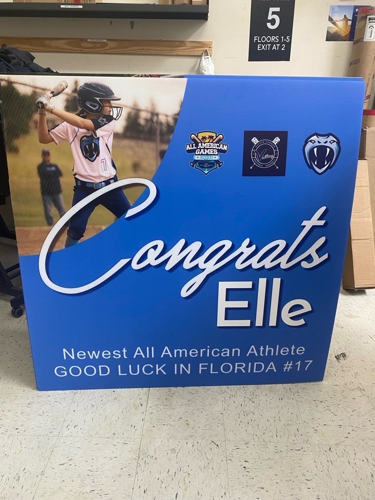 Giant Poster Boards to Honor Giant Athletes