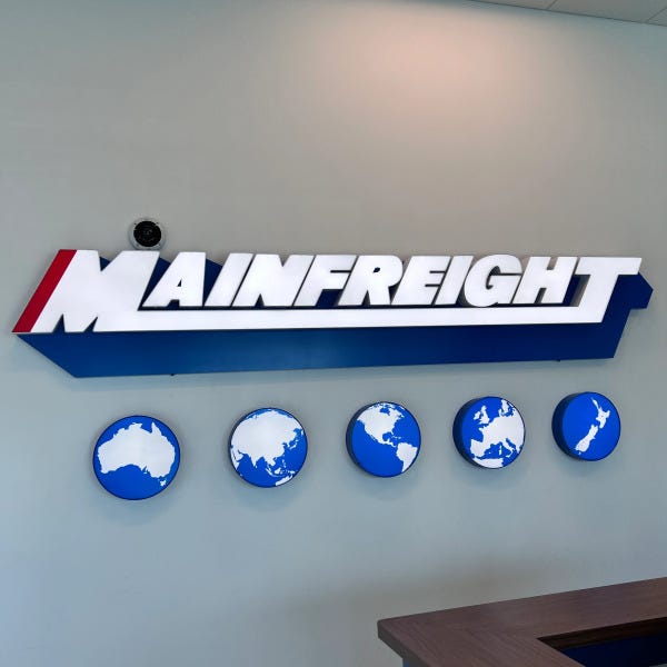 Lighted Lobby Sign