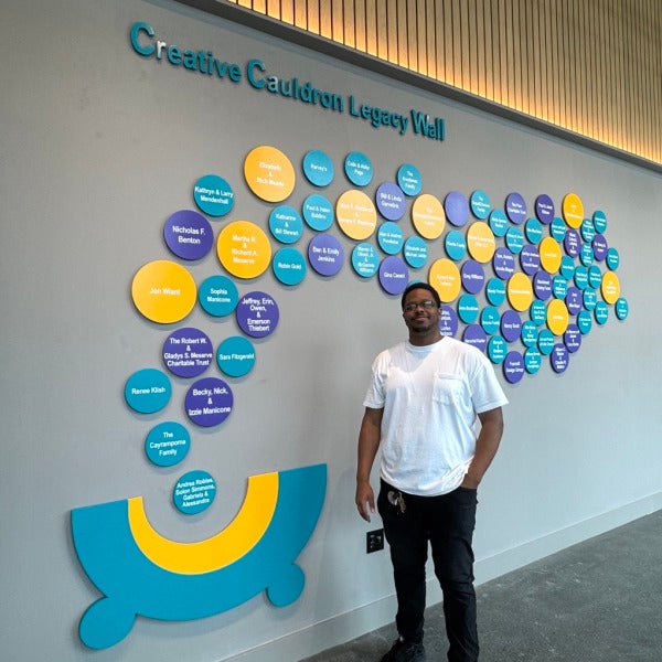 Custom Donor Wall for Creative Cauldron’s Grand Opening in Falls Church, VA