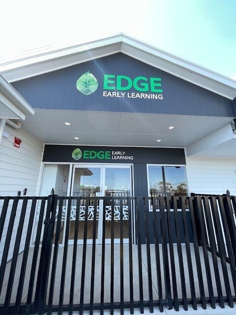 Pylon, Laser Cut Logos, Acrylic Lettering and Etch for Leyton Property at the Edge Early Learning Flagstaff Hill and Seaford Vista