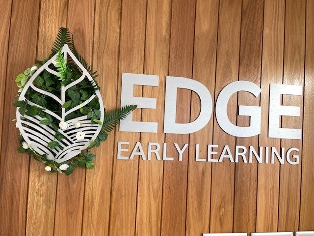 Pylon, Laser Cut Logos, Acrylic Lettering and Etch for Leyton Property at the Edge Early Learning Flagstaff Hill and Seaford Vista