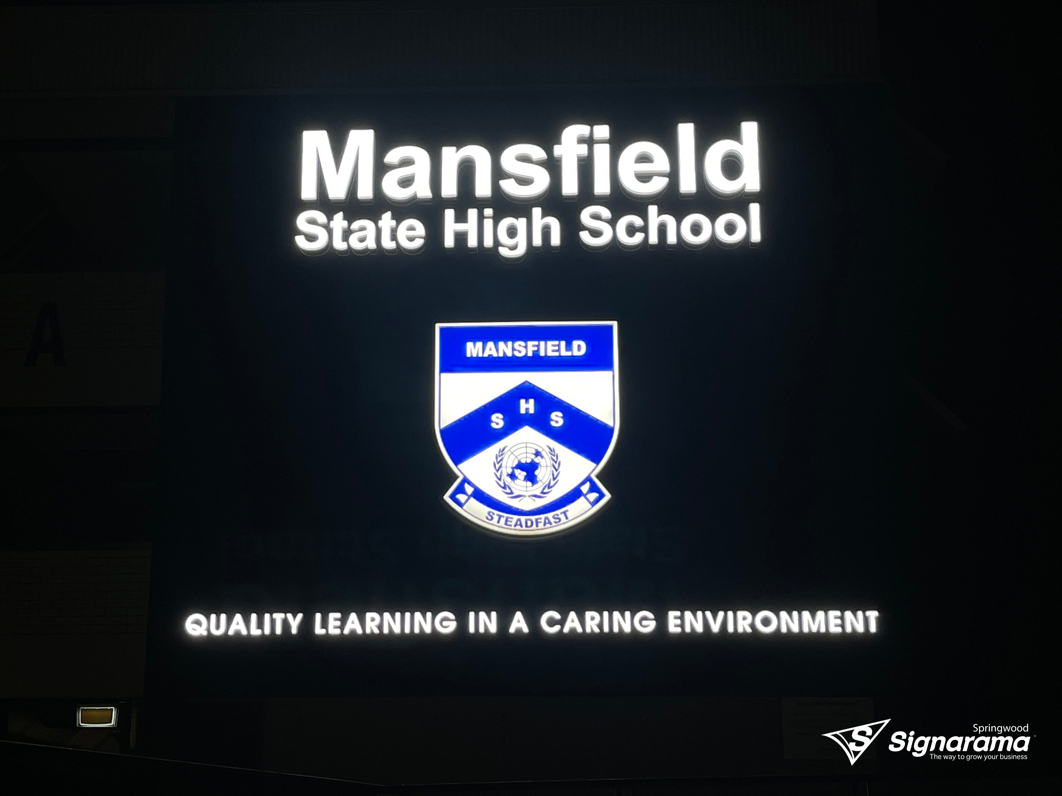 Illuminated Shield – illuminated signage