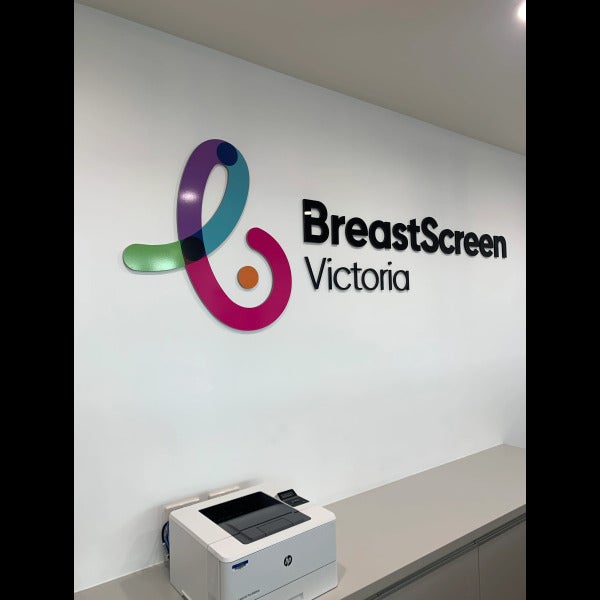 Brand Update Signage - BreastScreen Victoria - Heidelberg.