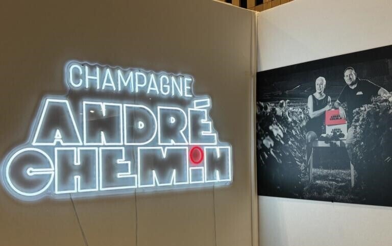 Enseigne LED pour la Maison de champagne André Chemin