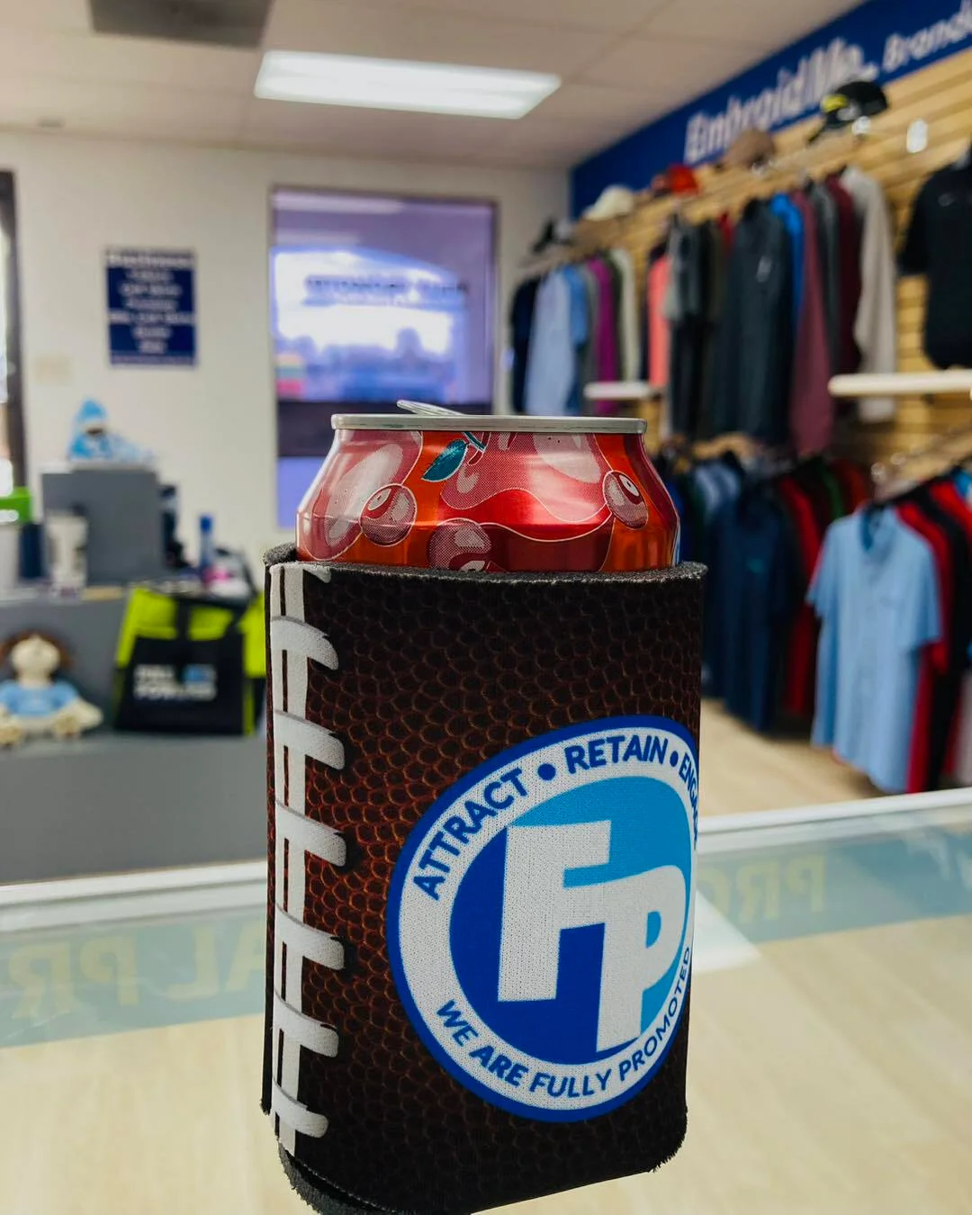 Branded Koozies make your drinks cooler