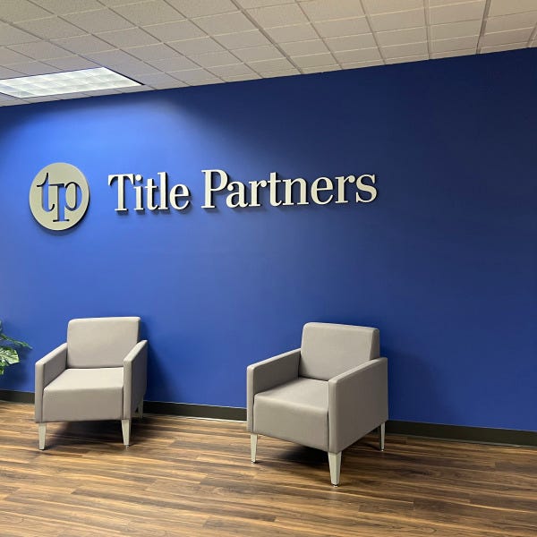 Dimensional Lettering Office Sign