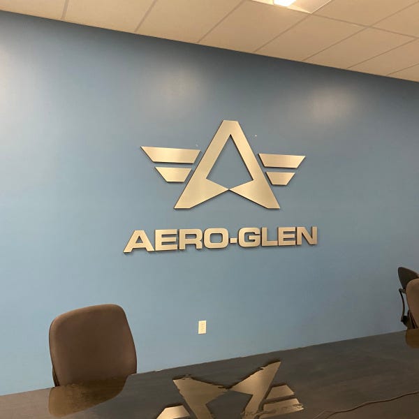 Dimensional Lettering Office Sign
