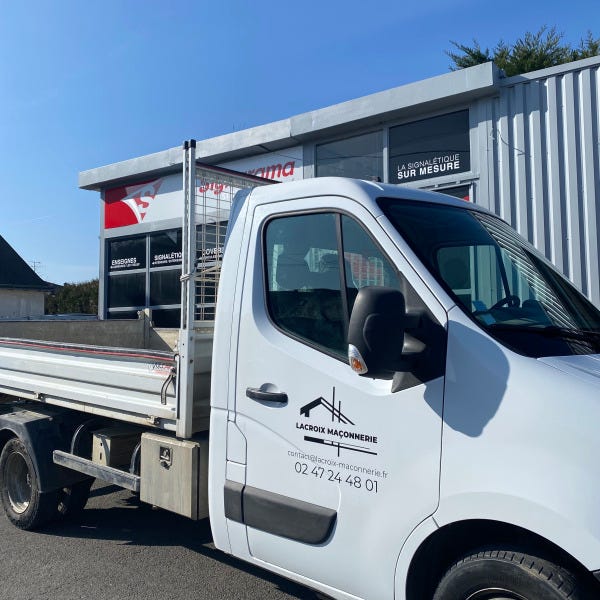 Marquage camion benne Tours