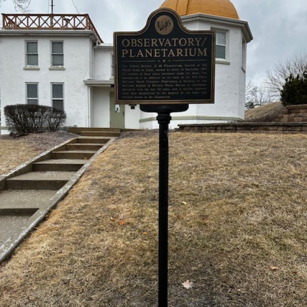 U-46 Observatory/Planetarium Cast Metal Plaque
