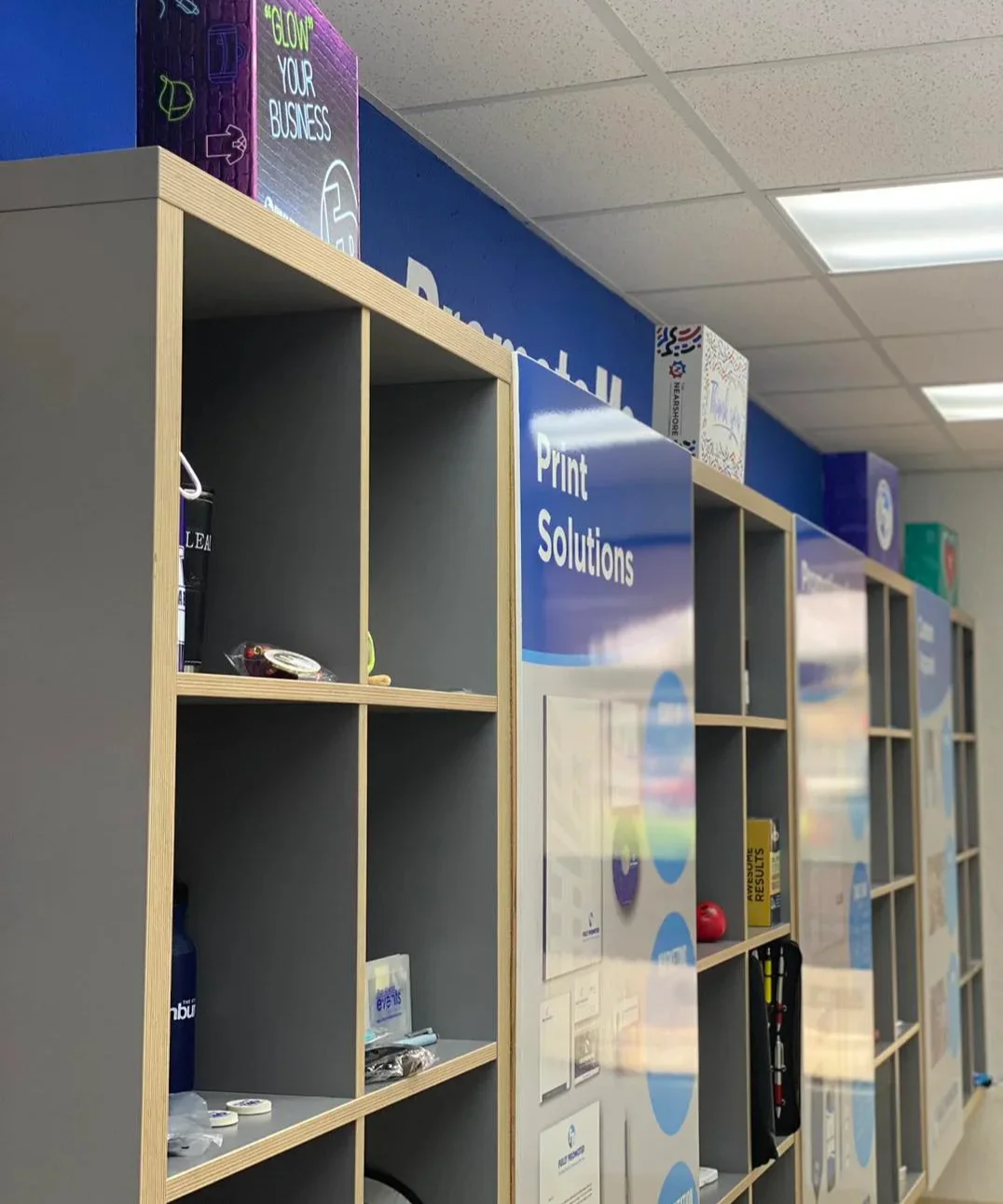 Fully Promoted Mcallen TX Showroom: showcasing past promos!