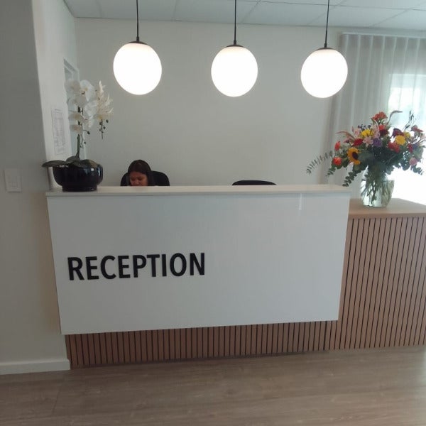 Reception signage