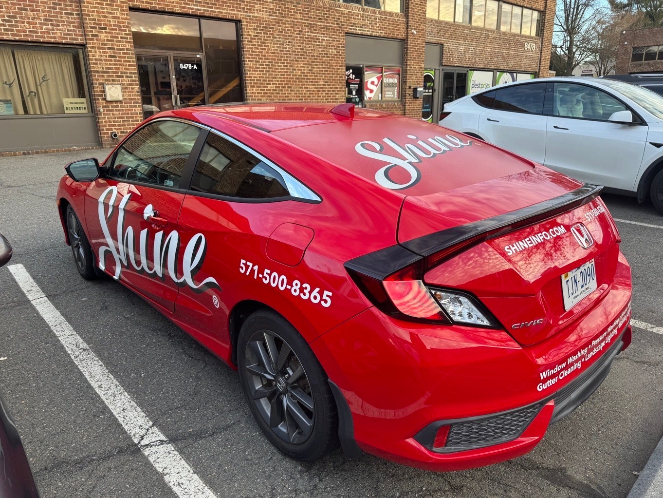 Fleet Vehicle Graphics for Shine Window Cleaning in Tysons Corner Virginia