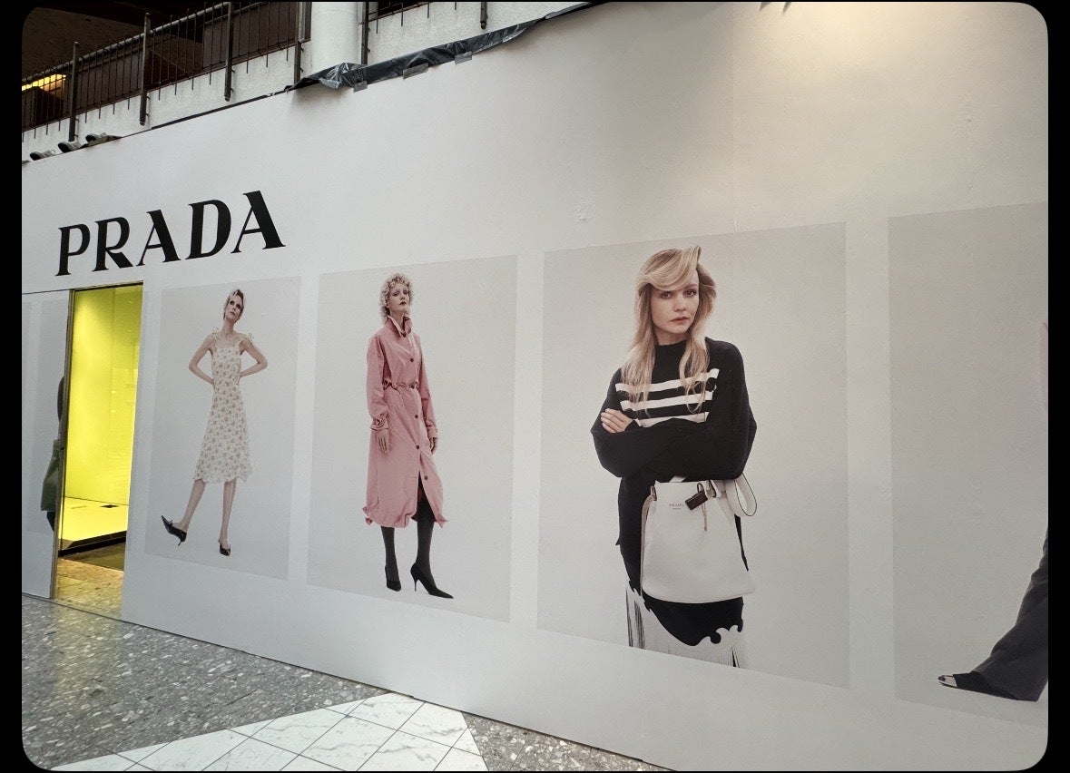 Prada Tysons Mall: Luxury Construction Wrap by Signarama Tysons Corner