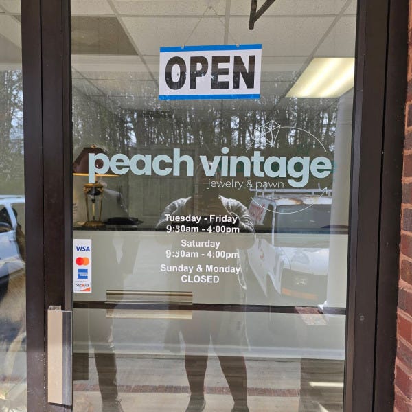 Peach Vintage Door Graphics