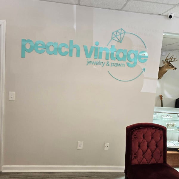 Peach Vintage Interior Wall Sign