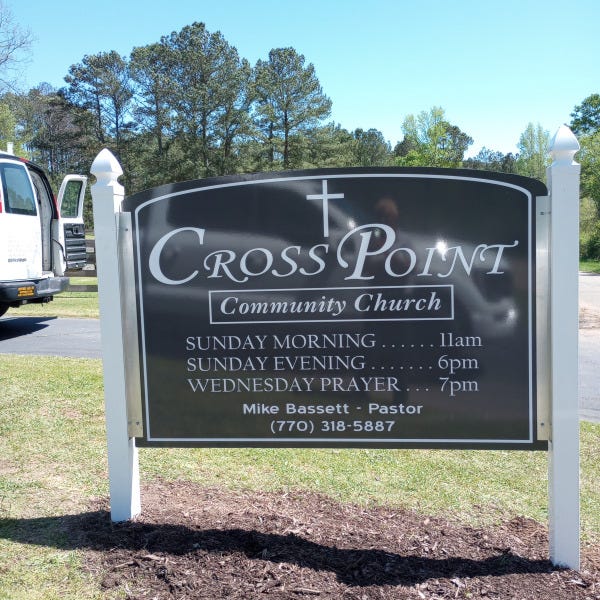 Cross Point Church Monument Sign 2