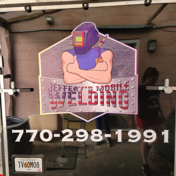 Jeffery's Mobile Welding Trailer Graphics 2
