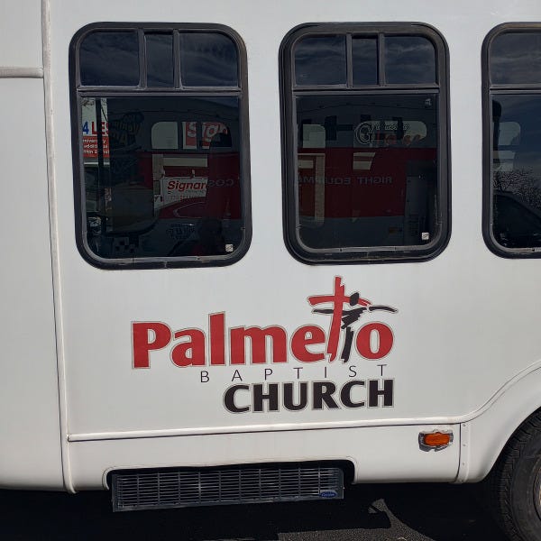 Palmetto Baptist Church Bus Graphics