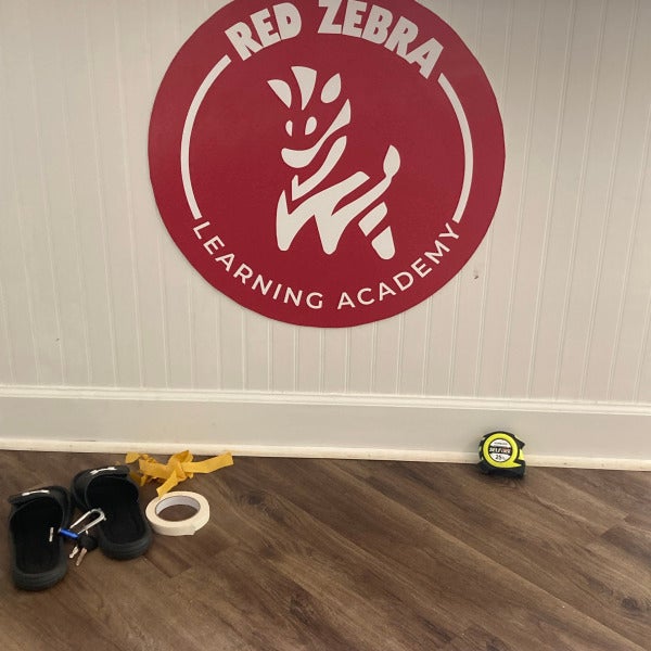 Red Zebra Interior Sign