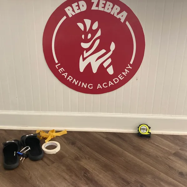 Red Zebra Interior Sign