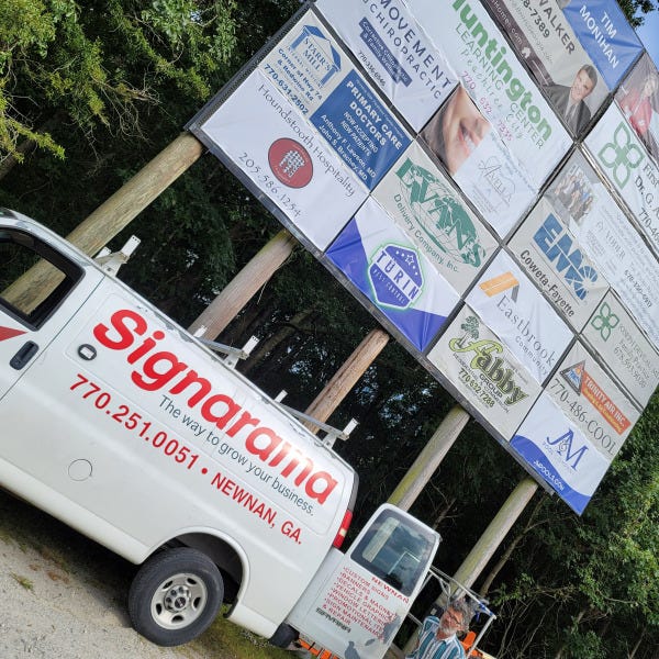 Sponsor Sign Collage