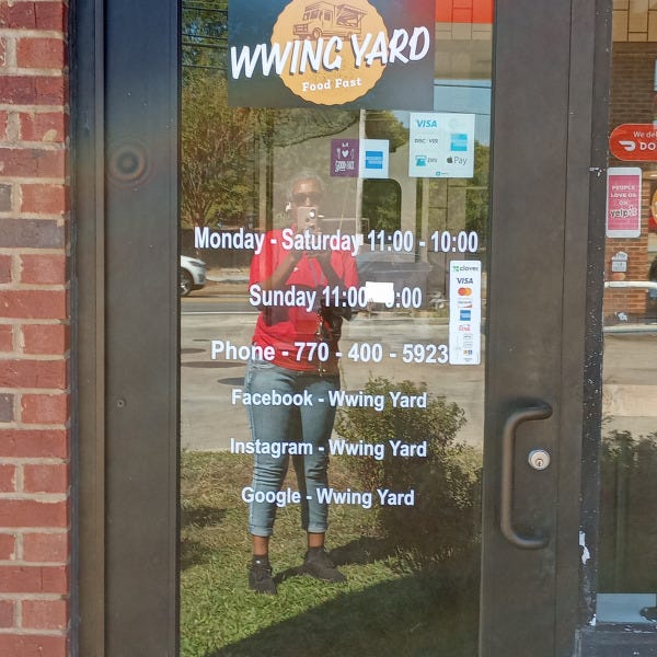 WWing Yard Door Graphics