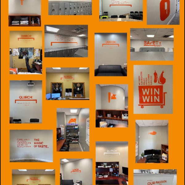 Company Wide Re-Branding Wall Graphics