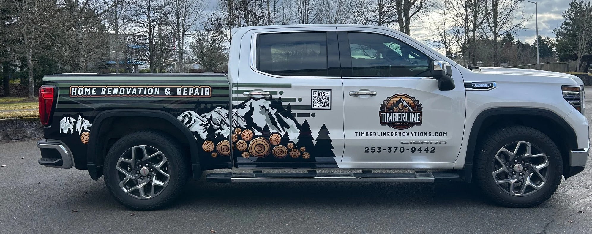 Timberline Renovations lets their truck do the advertising