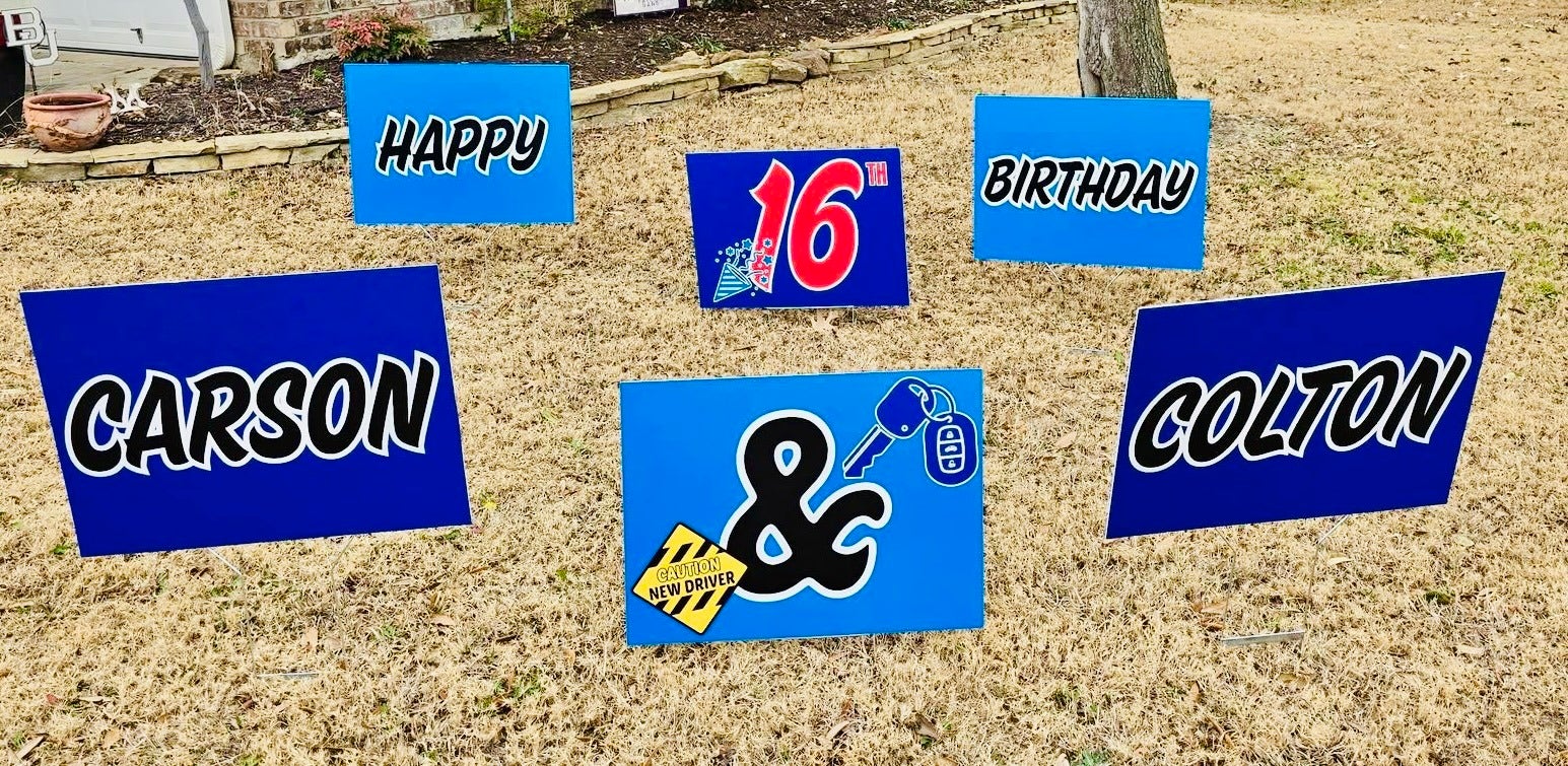 Personalize your Celebrations with Fun Banners and Foam Signs by Signarama North Fort Worth/Keller