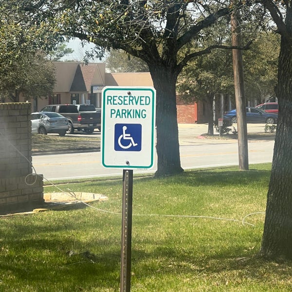 Handicap parking