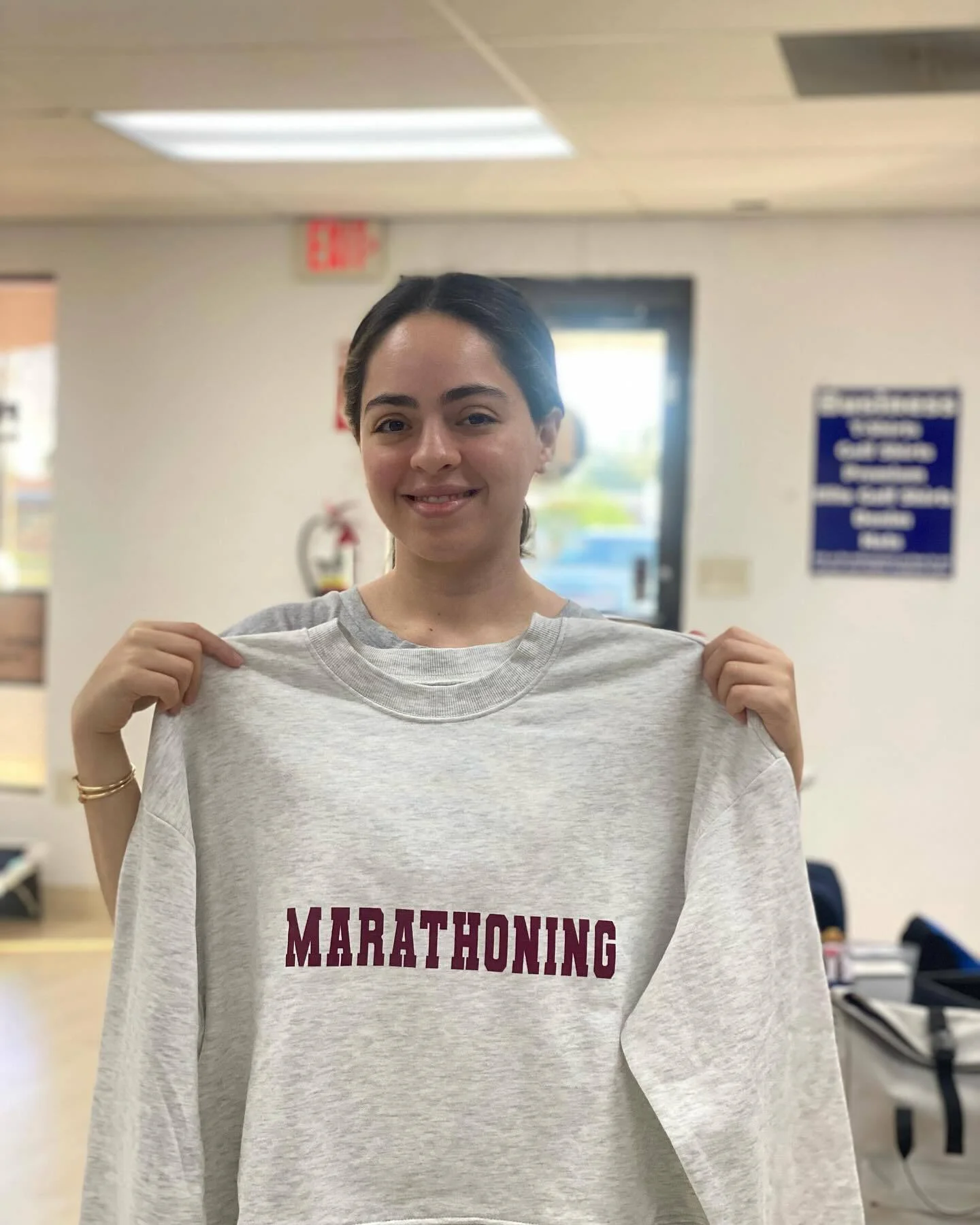 Fully Promoted Created a Crewneck for a Boston Marathon Runner