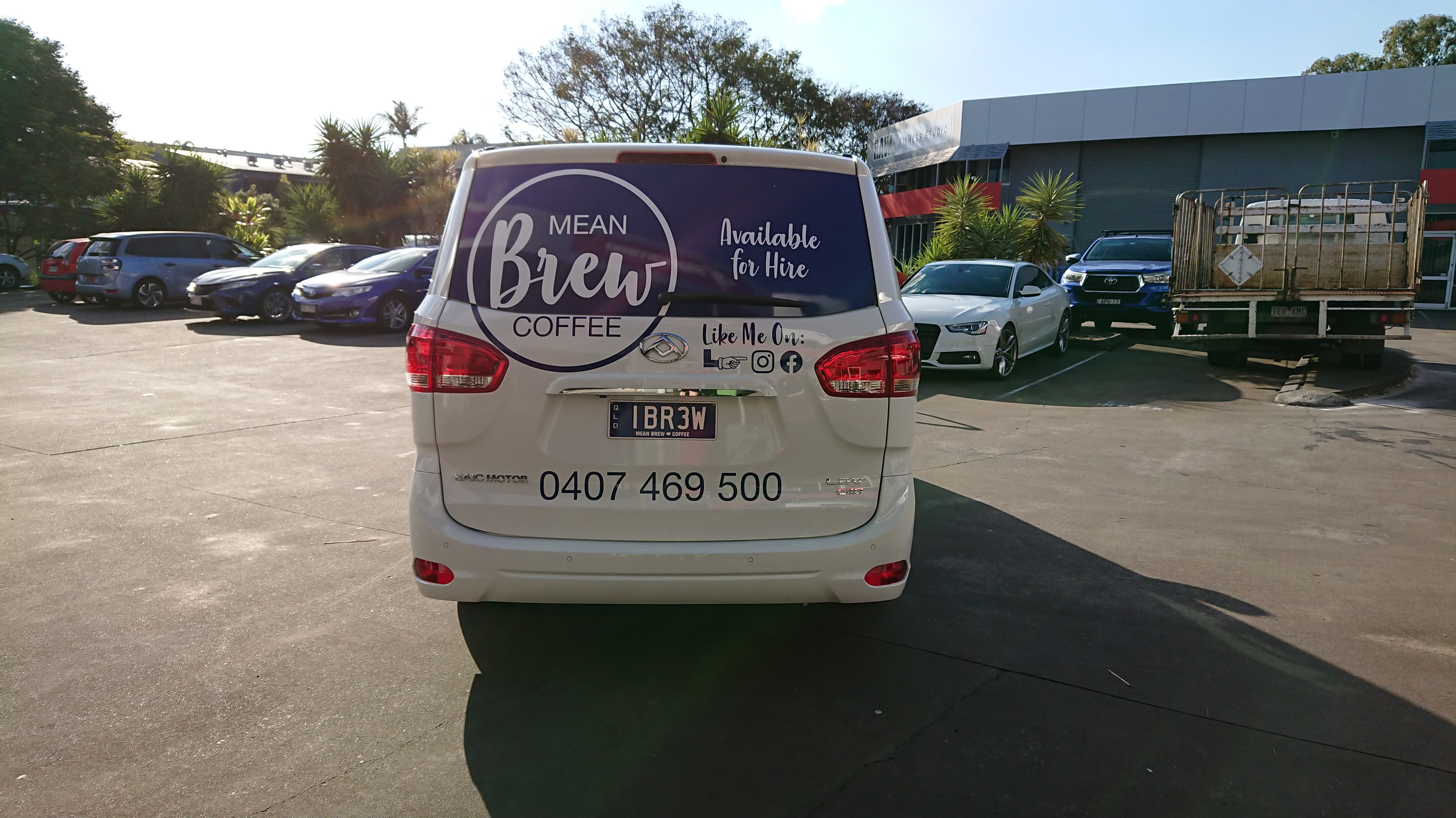 Stand out signage for this local coffee van...