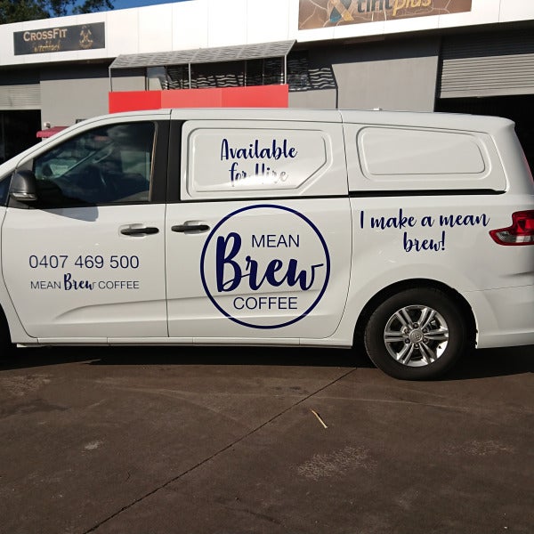 Stand out signage for this local coffee van...