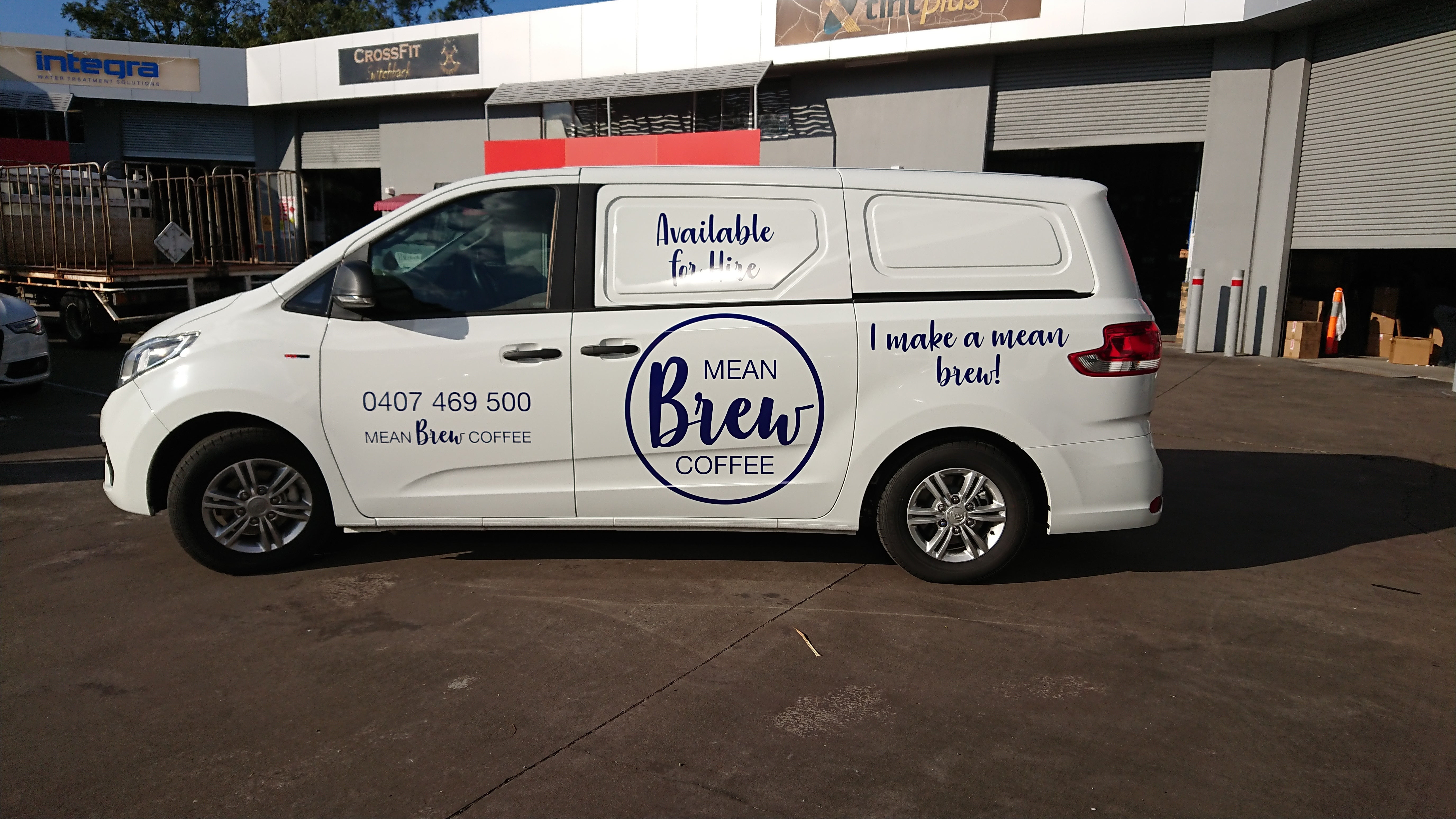 Stand out signage for this local coffee van...