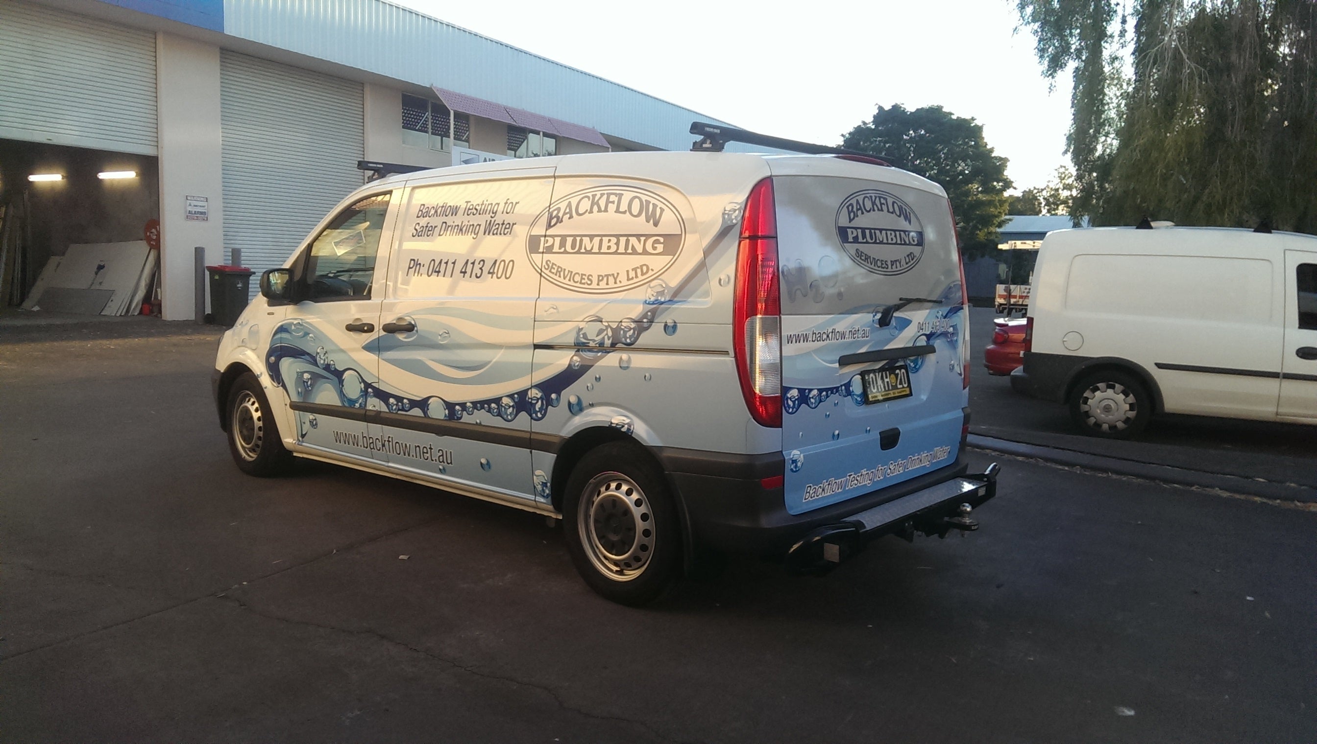 A perfect advertisement on wheels!