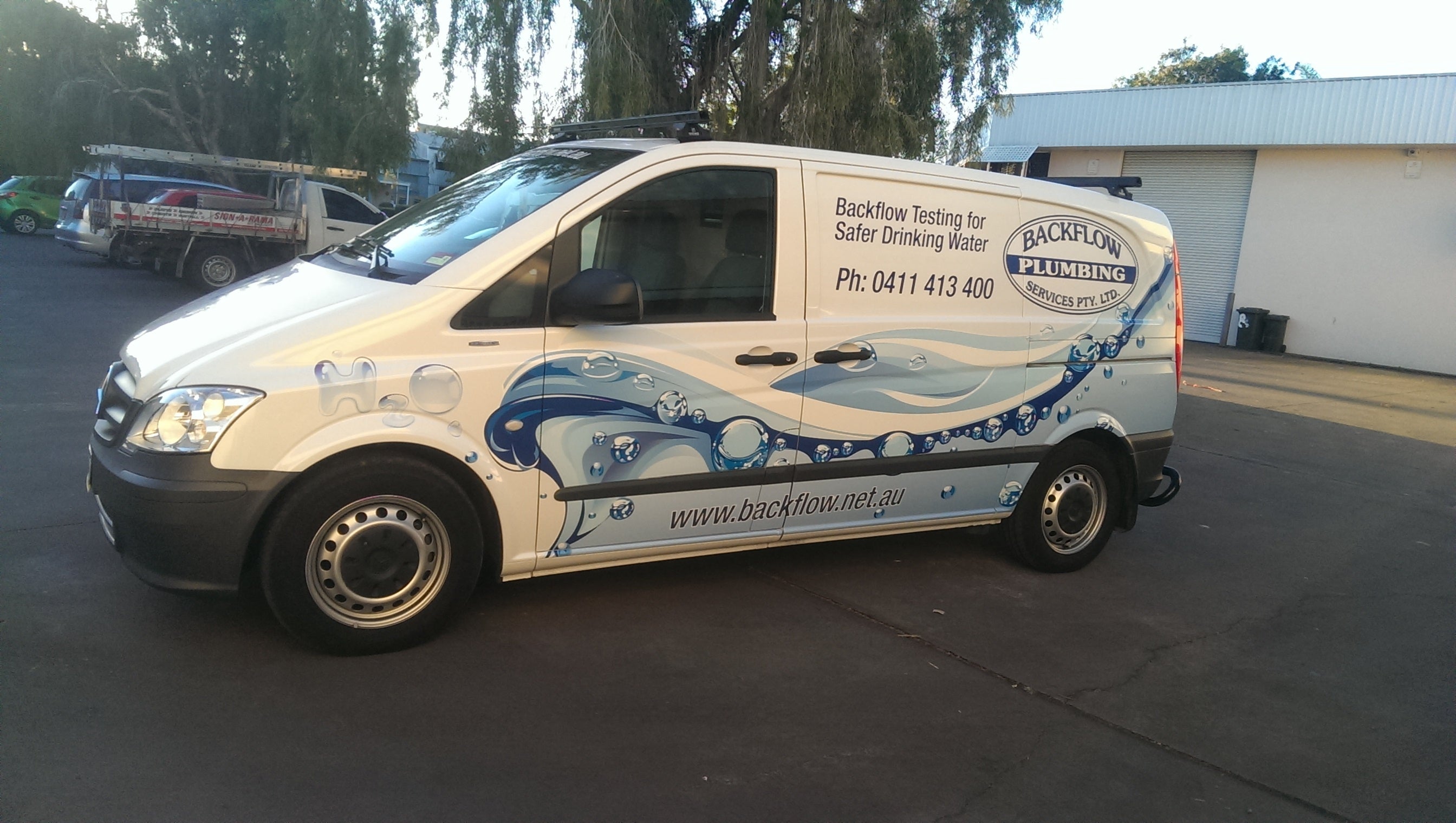 A perfect advertisement on wheels!