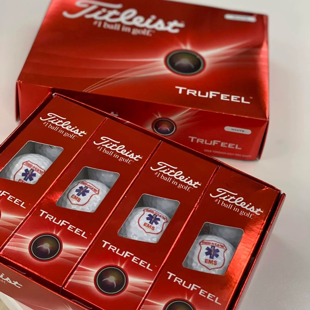 Helping Med-Care EMS Stand out with Branded Golf balls in the Golf Court
