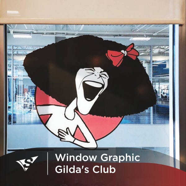 Louisville Gilda's Club Gets Louisville Gilda's Club Gets Custom Window Graphic