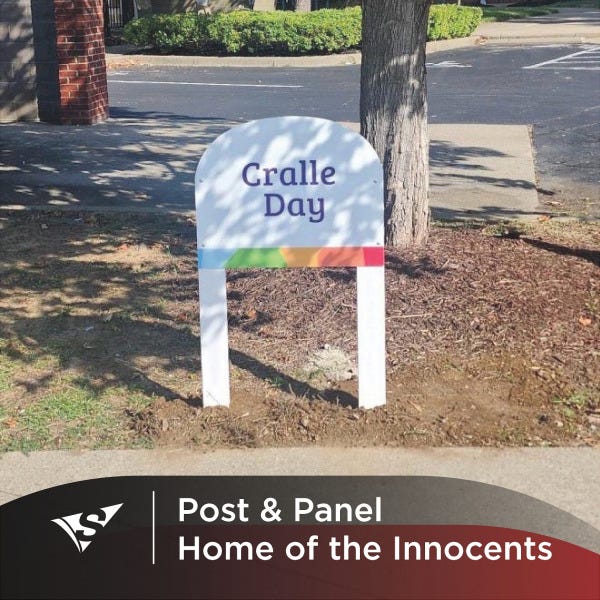Custom Post and Panel Signs for Home of the Innocents