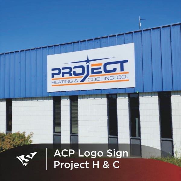 Project Heating and Cooling Gets New Custom Logo Sign