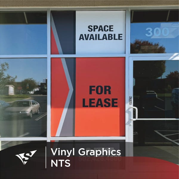 NTS Gets Custom Window Vinyl Advertisement for Commercial Real Estate