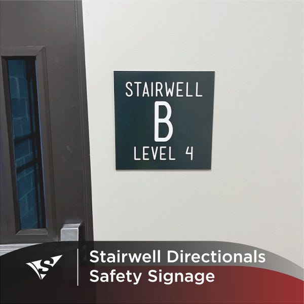 Custom Stairwell Directional Signs