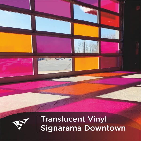 Custom Printed Translucent Vinyl at Signarama Downtown